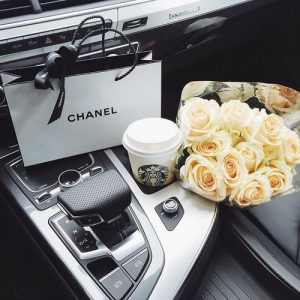 chanel flowers car