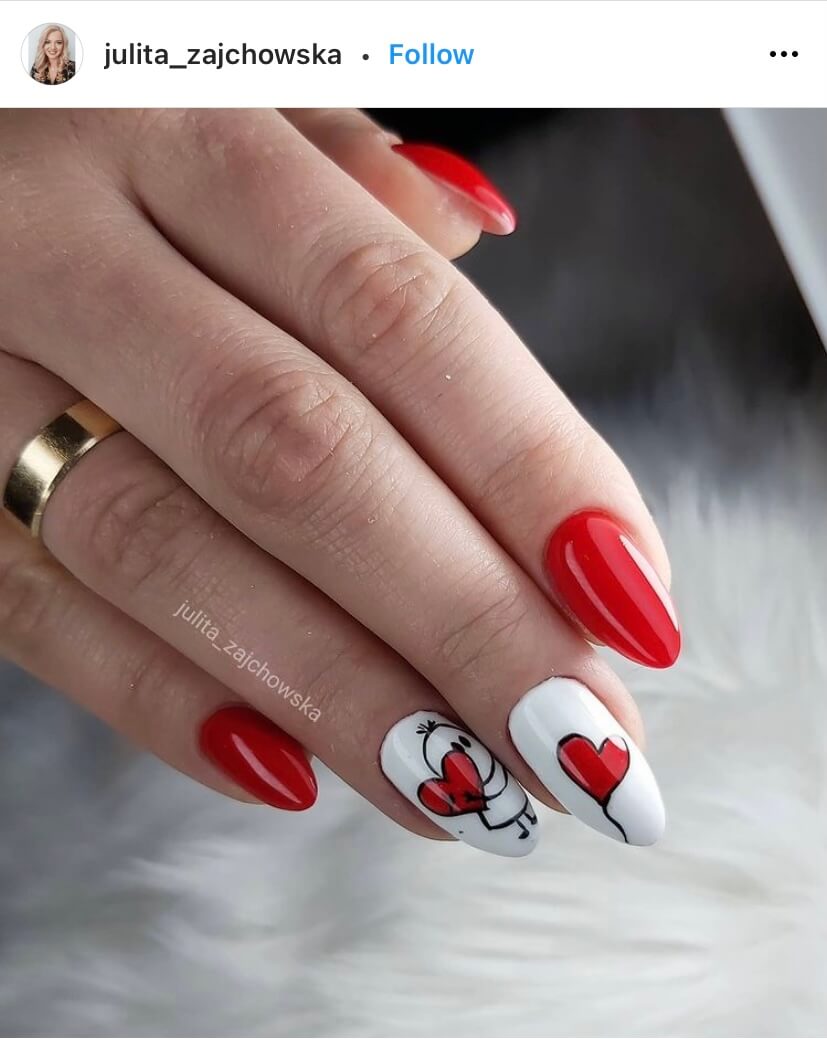 classic red nails ideas manicure