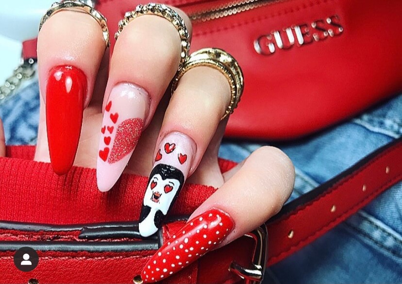 classic red nails ideas manicure