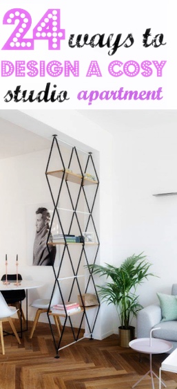 24 ways to design a cosy studio apartment interiors