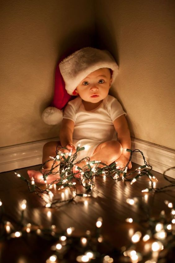 adorable and cute christmas postcards with your baby