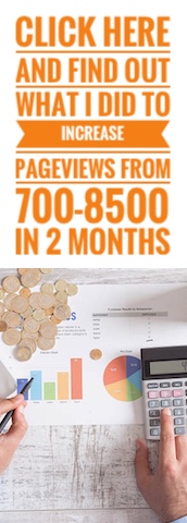 Find out what I did to increase my pageviews from 700 to 8500 within 2 months