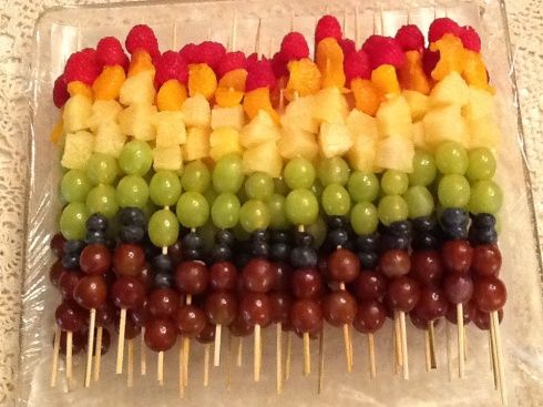 Barbecue Party fruit scewers