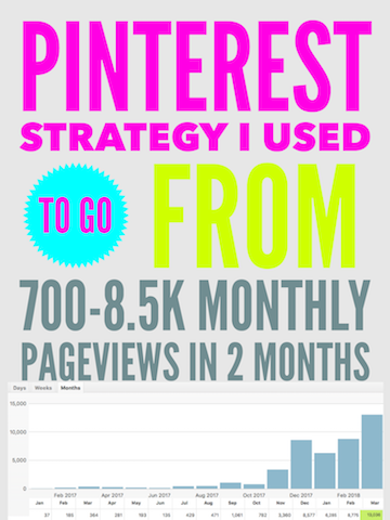 Pinterest strategy I used to go from 700- 8.5k monthly page views in 2 months