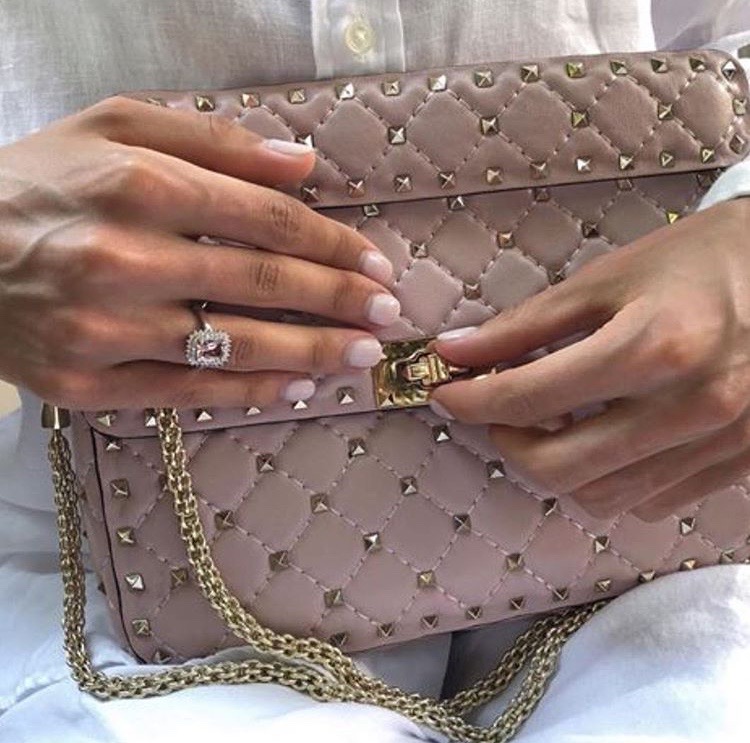 Valentino Garavani dusty pink handbag luxury