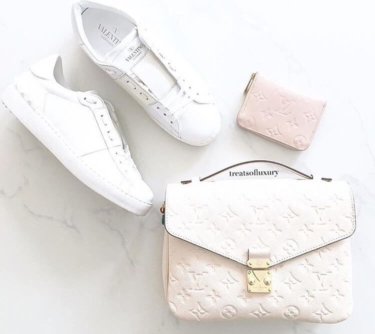 valentino garavani rockstud luxury white sneakers