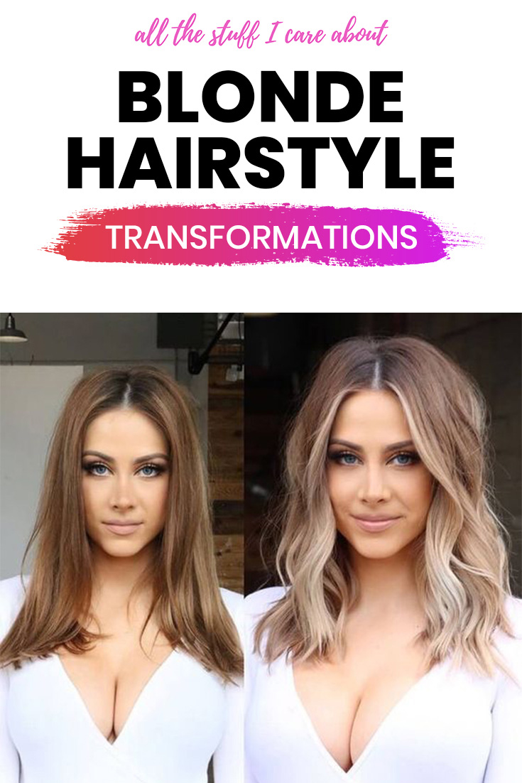 blonde hairstyle transformations