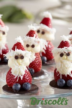 Strawberry Santa Christmas Dessert
