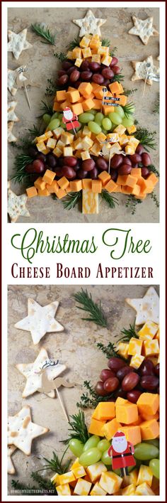 christmas Tree Cheese Board Appetizer